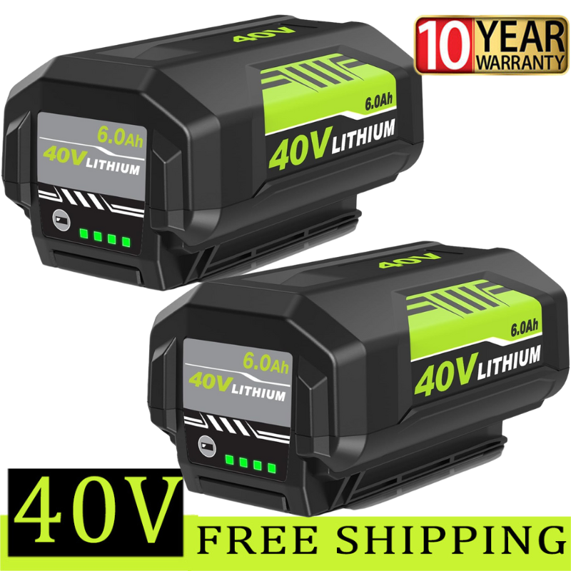 High Capacity 40V 9.6Ah Li-Ion Battery For Ryobi 40Volt Tools - Fits OP4040, RY40415, RY40403 And More (5-Year Warranty)