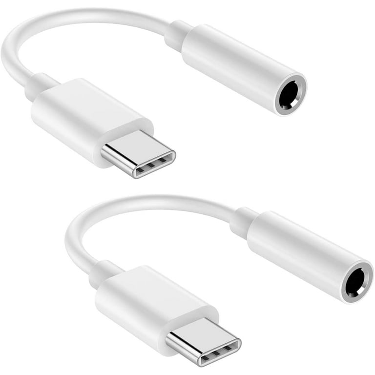 2Packs Samsung USB C to 3.5mm jack Headphone Adapter Type aux Dongle Converter Compatible for iPad mini 6 iPad Pro Galaxy S22 S21 S20 Ultra Note