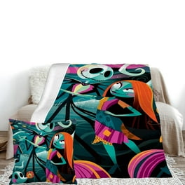 2Packs The Nightmare Before Christmas blanket with Pillow Case Thick Plush Teenage Jack and Sally blanket Walmart