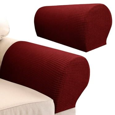 2Packs Stretch Armrest Covers Sofa Arm Covers for Chairs Couch Anti-Slip Armchair Furniture Slipcovers for Recliner Sofa Armrest Protector Recliner