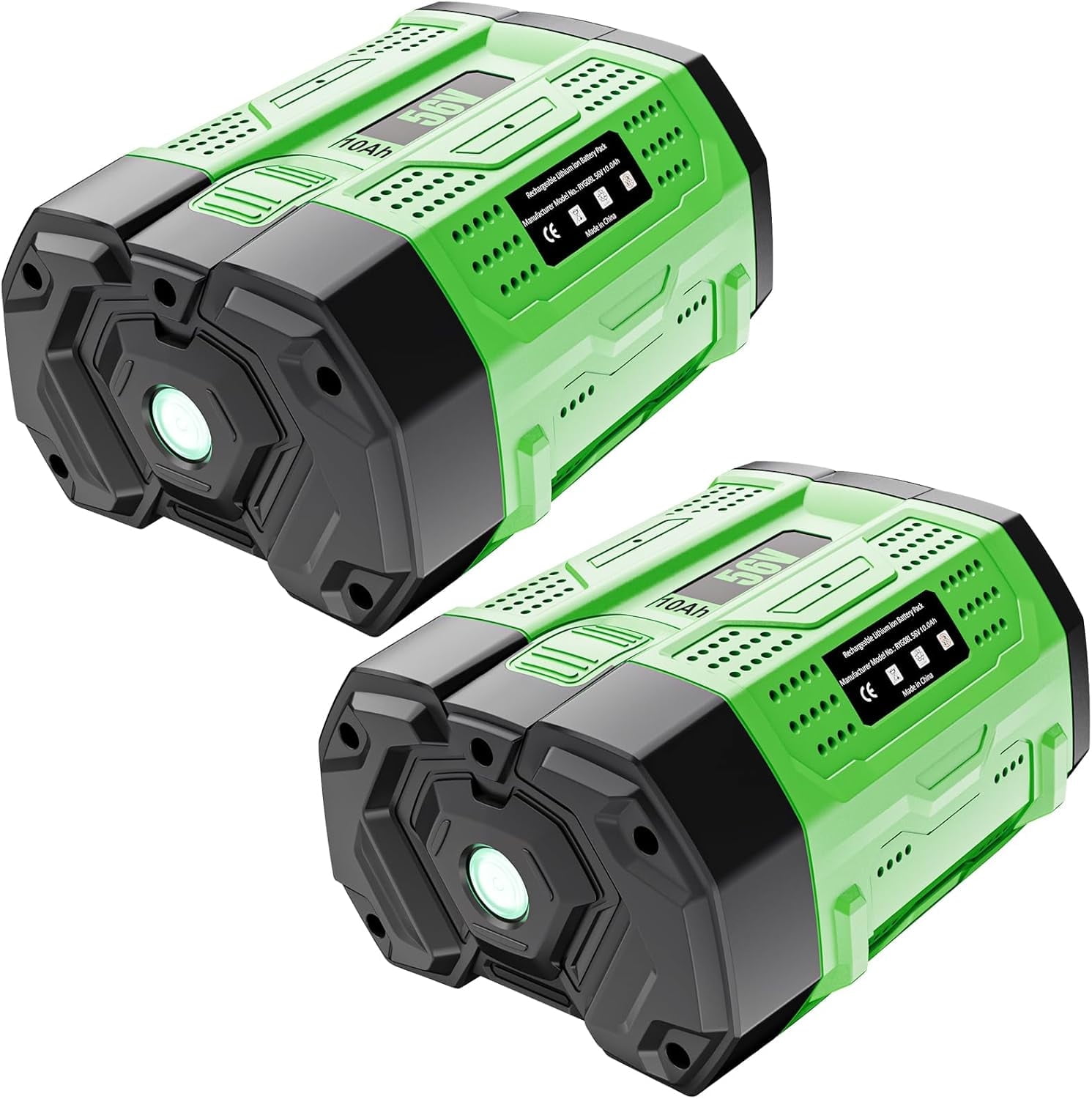 2Packs Upgraded 56 Volt for EGO Battery High Capacity Replacement for EGO Battery 56V 10.0Ah BA5600T BA1400T BA4200T BA2240 BA2800 BA1120 BA2800T Compatible with EGO All Power Tool
