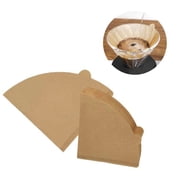 2Packs V60 Paper Coffee Filters Total 200 Count Single Use Pour Over Cone Filters Size#2, Coffee Natural Paper Filters