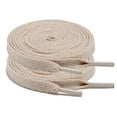 thumbnail image 1 of 2Pair 24 27 36 45 63 72 Inch Flat Shoelaces Replacement for Sneakers Boots Khaki, 1 of 9
