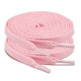 thumbnail image 1 of 2Pair 24 27 36 45 63 72 Inch Flat Shoelaces Replacement for Sneakers Boots Pink, 1 of 9