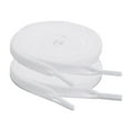 thumbnail image 1 of 2Pair 24 27 36 45 63 72 Inch Flat Shoelaces Replacement for Sneakers Boots White, 1 of 9
