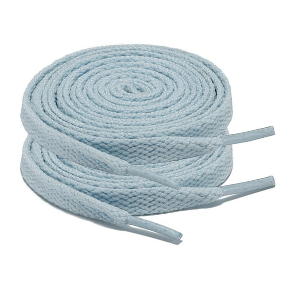 2Pair 24 27 36 45 63 72 Inch Flat Shoelaces Replacement for Sneakers Light Blue