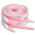thumbnail image 1 of 2Pair 24 36 45 63 72 Inch Flat Shoelaces Replacement for Sneakers Pink Leopard, 1 of 9