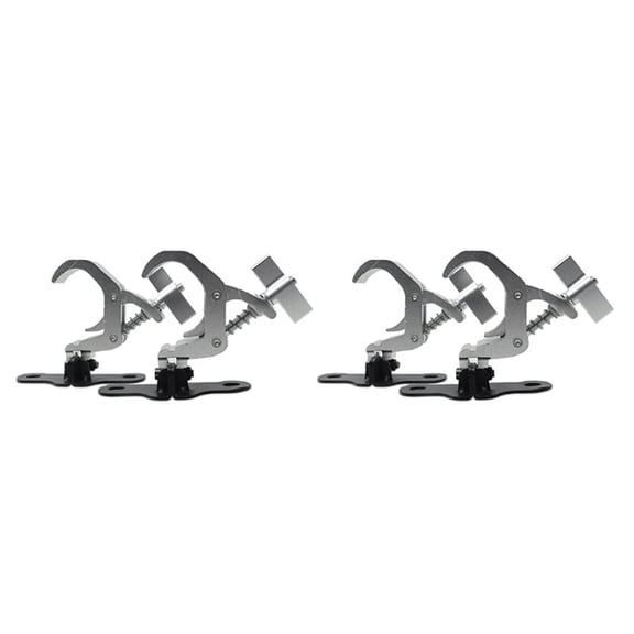 2Pair Aluminum Stage Light Hook Beam Moving Light Truss Clip Safety Load 150KG for DJ Disco Stage Equipment(A)