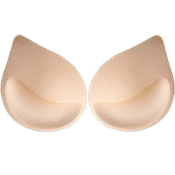 2Pair Bra Pads Breast Enhancer Push Up Chest Pad Swimsuit Bikini Padding Insert-Nude