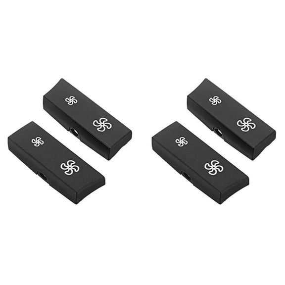 2Pair Car Heater Climate Air Conditioning Control Switch Fan Button for F10 F11,2 x Left button cover 2 x Right button cover,Black