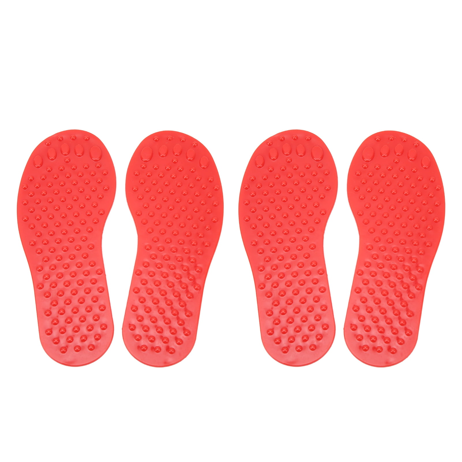 2Pair Foot Shaped Floor Markers, PVC Non Slip Wear Footprint Markers
