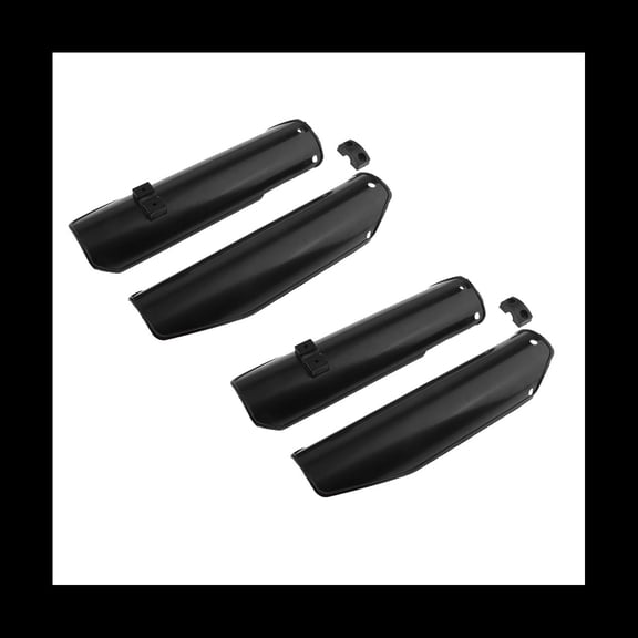 2Pair Pit Dirt Bike Front Fork Absorber Protector Covers Fork Guards for 90Cc 125Cc 140Cc 160Cc Universal Motocross,2 Pair x Fork Guard Protector,black