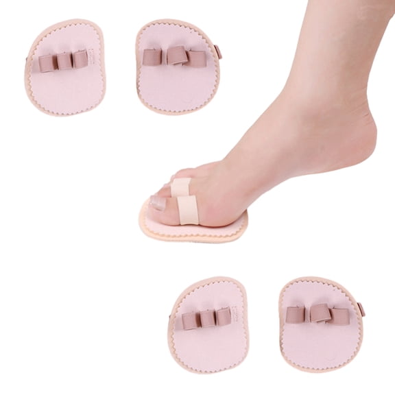 2Pair Toe Splint & Straightener, Adjustable Loops Hammer Toe Correctors Brace W/ Slip-On Cushion Metatarsal Pads