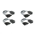 2Pair XLR Male/Female 4 Channel Snake 3Pin XLR/ to Ethercon RJ45 Cat5