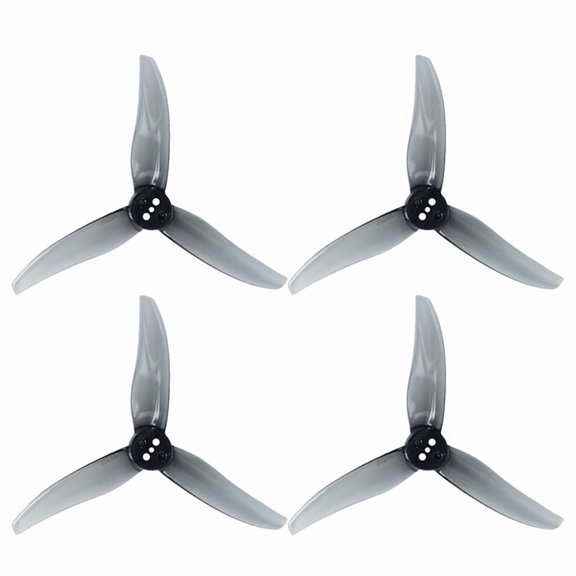 2Pairs 3525-3 3-Blade PC Propeller 1.5mm Three-Hole for 1806-2004 Motor for FPV Freestyle 3.5inch Toothpick Drones A