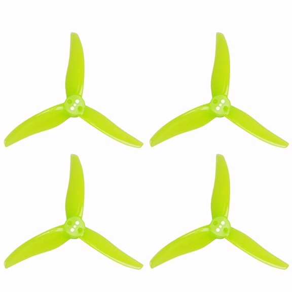 2Pairs 3525-3 3-Blade PC Propeller 1.5mm Three-Hole for 1806-2004 Motor for FPV Freestyle 3.5inch Toothpick Drones B