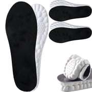 2Pairs 4D Shoe Cloud Insoles for Men Women,Memory Foam Shoe Inserts,Fit Arch Support for Foot Pain Relief and Fatigue Reduction