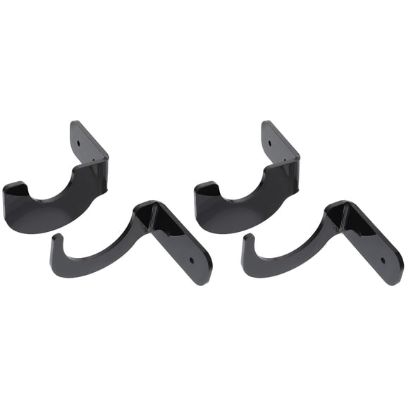 2Pairs Acrylic Hockey Bat Display Rack Black Wall Mounted Stand for Firm Display