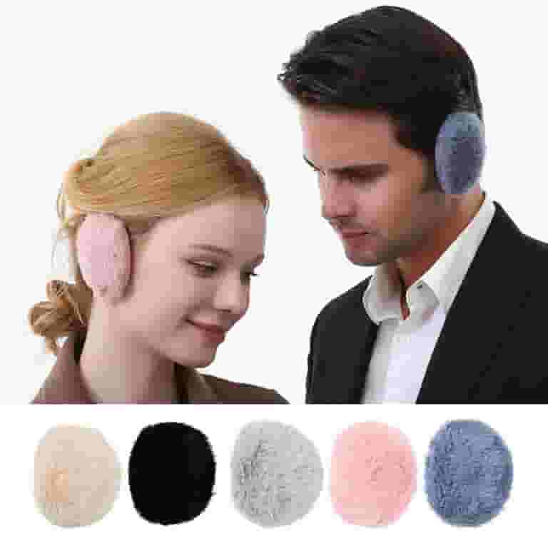 2Pairs Bandless Ear Muffs Fleece Ear Muffs Thick Winter Ear 2Pairs Bandless Ear Muffs Fleece Ear Muffs Thick Winter Ear