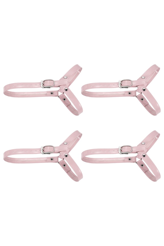 2Pairs Detachable Shoe Straps for Heels, Adjustable Ankle Strap Light Lotus Pink