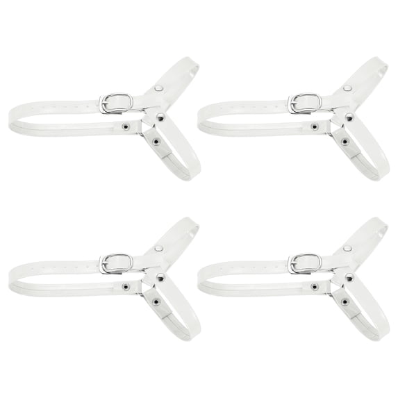2Pairs Detachable Shoe Straps for Heels, Adjustable Ankle Strap, White