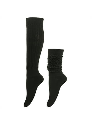 Black Scrunch Socks