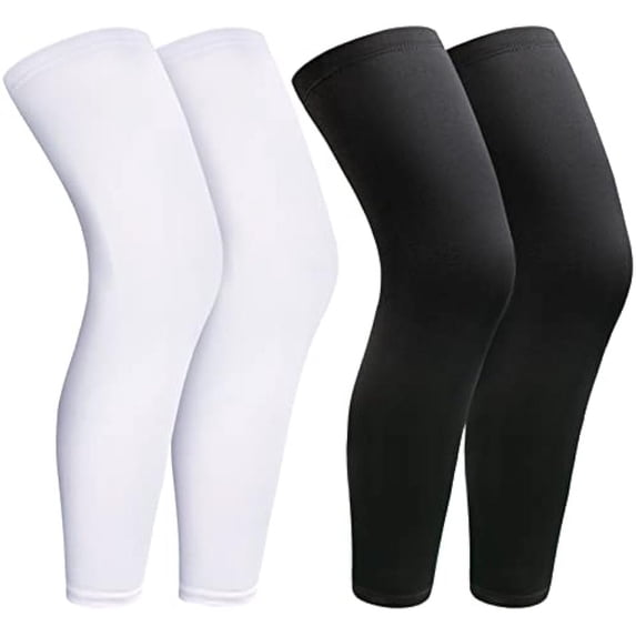 2Pairs Leg Sleeves,Full Leg Compression Sleeve,Compression Long Knee ...