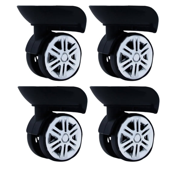 2Pairs Luggage Wheels Suitcase Replacement Roller Hardware Repairing Kit 360° Spinner Casters 60x12mm Heavy Duty