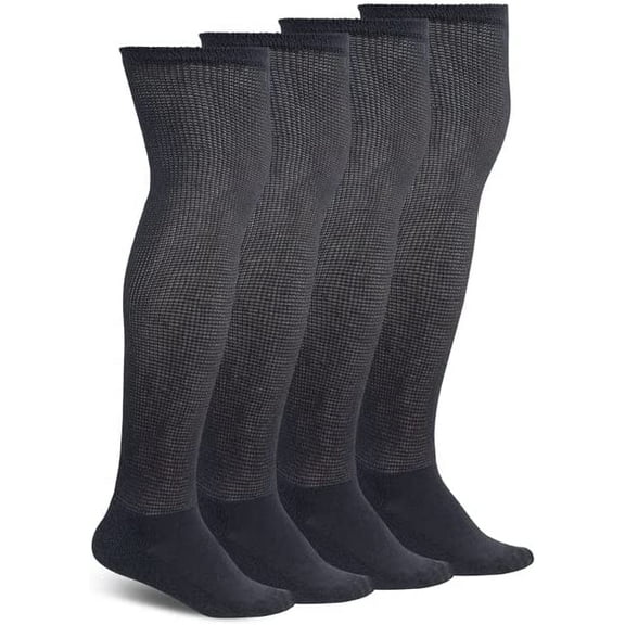 2Pairs Non-Binding Over the Knee Diabetic Socks,Wide Diabetic Socks Circulatory Socks for Men Women ,Unisex