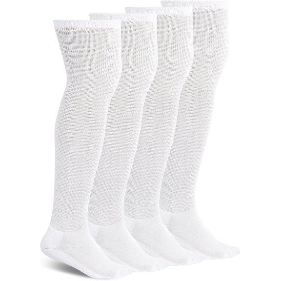 2Pairs Non-Binding Over the Knee Diabetic Socks,Wide Diabetic Socks Circulatory Socks for Men Women ,Unisex