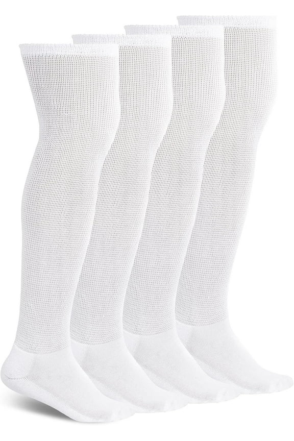 2Pairs Non-Binding Over the Knee Diabetic Socks,Wide Diabetic Socks Circulatory Socks for Men Women ,Unisex