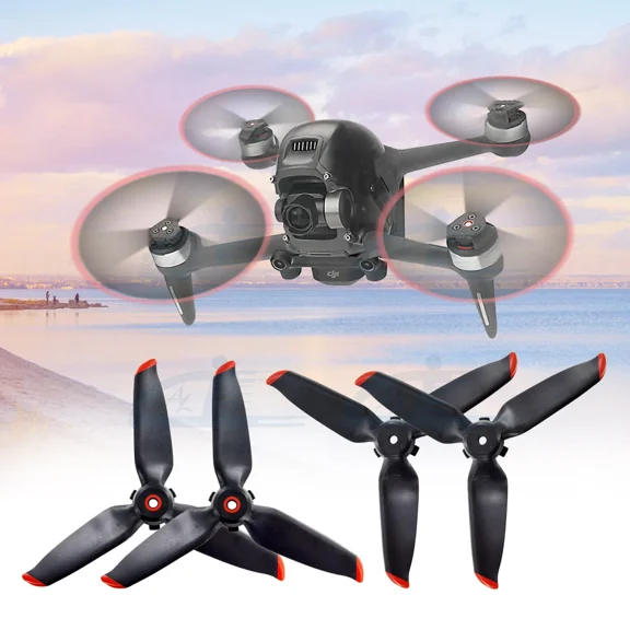 2Pairs Propellers Blades For Dji Fpv Drone Accessories Quiet Quick Release Props