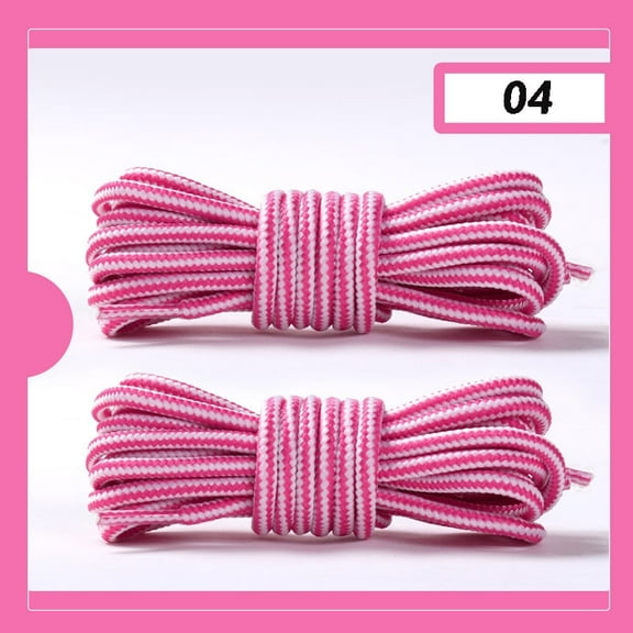 2Pairs Round Boot Laces Heavy Duty and Durable Shoelaces for Boots, Work Boots & Hiking Shoe - 47 inch / 120CM