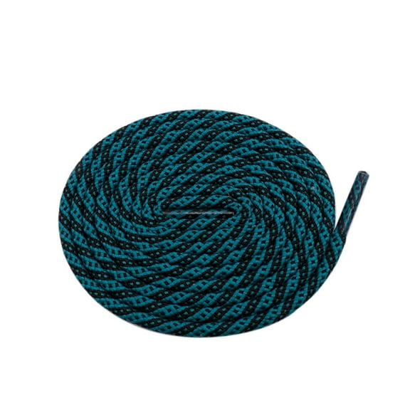 2Pairs Round Boot Laces Two-color Twill Dot Heavy Duty and Durable Shoelaces for Boots, Work Boots & Hiking Shoes - 47 inch / 120CM