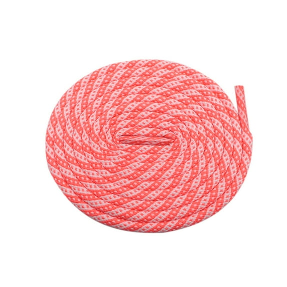 2Pairs Round Boot Laces Two-color Twill Dot Heavy Duty and Durable Shoelaces for Boots, Work Boots & Hiking Shoes - 47 inch / 120CM