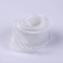 2Pairs Satin Ribbon Shoe Laces: 1.57" Wide Color Wave Snow Yarn Shoelaces for Women - 51 inch / 130CM