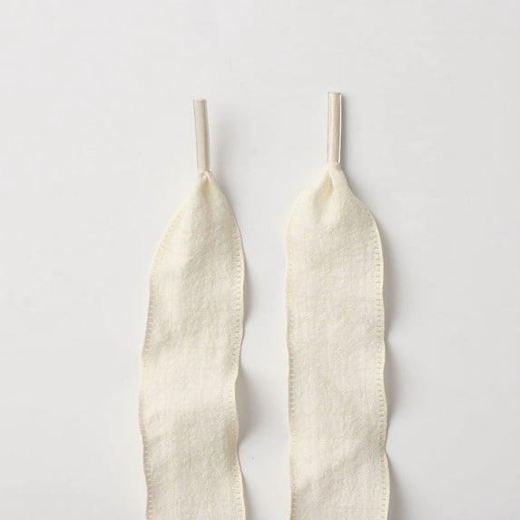 2Pairs Satin Ribbon Shoe Laces: 1" Wide Colorful Flat Lotus Leaf Yarn Shoelaces for Women - 47 inch / 120CM