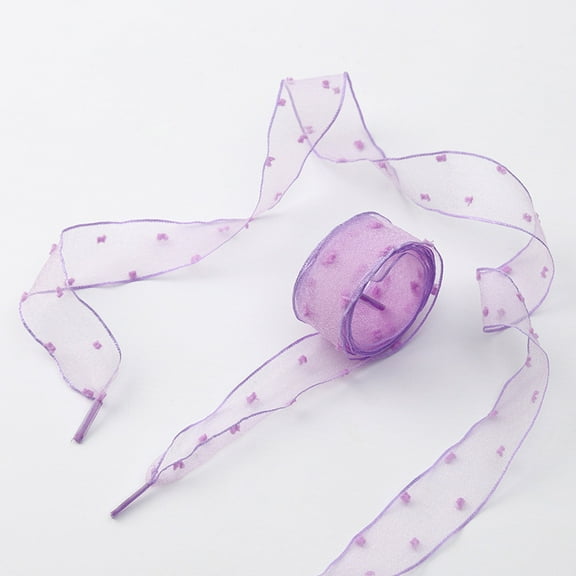 2Pairs Satin Ribbon Shoe Laces: 1"  Wide Colorful Velvet Flower Snow Yarn Shoelaces for Women - 47 inch / 120CM