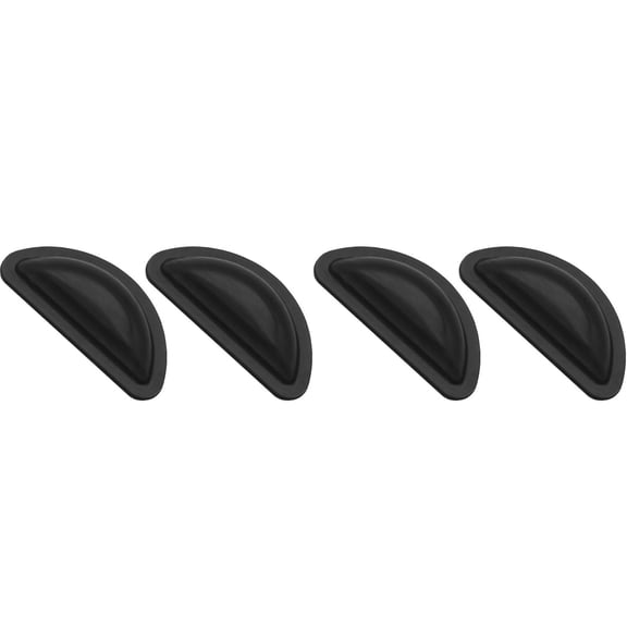 2Pairs Silicone Eyeglass Nose Pads - Anti- Adhesive Nose Grips for Glasses & Sunglasses, Soft Air Cushion Comfort Pads for Frames, Non- Nose Support (Black)