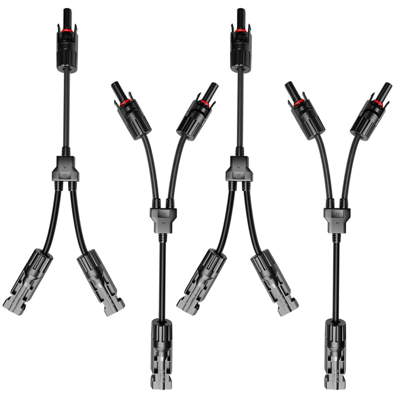 2Pairs Y-Style Solar Connector DC 1000V FMM+MFF for Parallel Connection ...