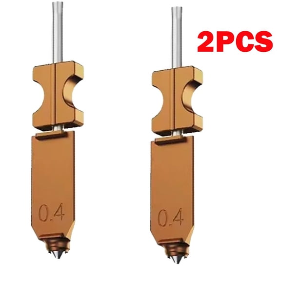 2Pc 0.4mm For Flashforge AD5X Upgraded Harden Hotend Nozzle For PLA PETG ABS HOT