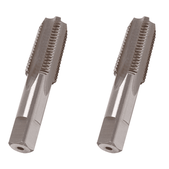 2Pc 1/4 Inch - 18 Npt High Speed Steel Taper Pipe Tap Metal Screw Thread Cutting Tool Threading Hand Tools