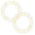 thumbnail image 1 of 2Pc 10-Inch (25cm) Wire Wreath Form, Round Wreath Frame for DIY Floral Crafts, Round Floral Hoop for Christmas & Seasonal Front Door Decor, 1 of 7