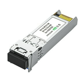 2Pc 10G SFP+ Optical Fiber Module 1310NM LC Single Mode Dual Fiber Transceiver Compatible with Network Router Switches,A Metal Silver,2 * Optical Fiber Module