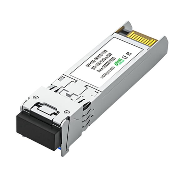 2Pc 10G SFP+ Optical Fiber Module 1310NM LC Single Mode Dual Fiber Transceiver Compatible with Network Router Switches,A Metal Silver,2 * Optical Fiber Module