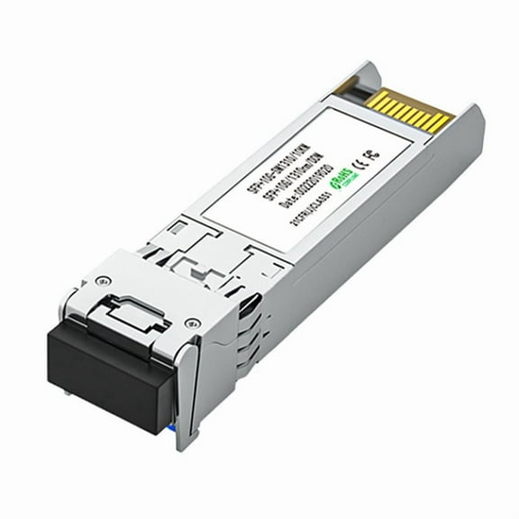 2Pc 10G SFP+ Optical Fiber Module 1310NM LC Single Mode Dual Fiber Transceiver Compatible with Network Router Switches,A