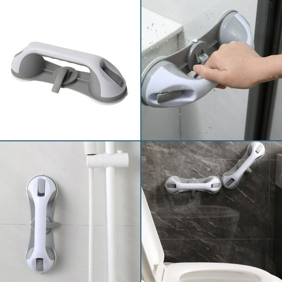 2Pc 11*3.5In Grab Bars For Shower Grab Bar For Seniors,Gifts For Seniors,Shower Handle,Suction Grab Bars For Bathtubs And Showers For Elderly,Bathroom Safety Grip, No Drilling Removable