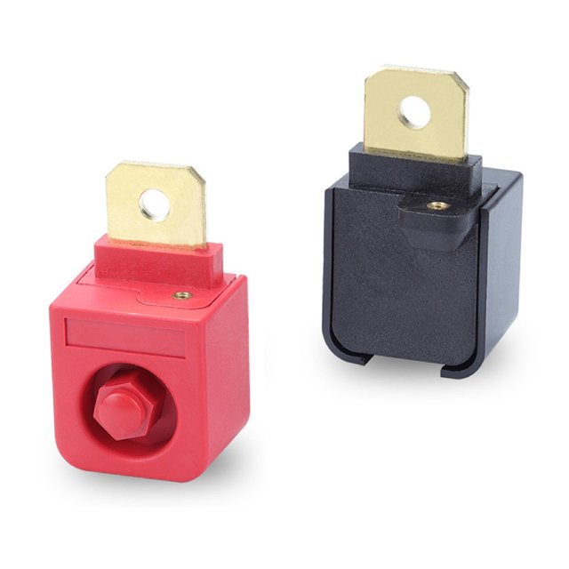 2Pc 120A High Current Terminal Block Brass Lug M6 Iron Stud Battery