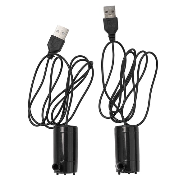 2Pc 12V Dc Quiet Brushless Motor Submersible Water Pump 1M Cable