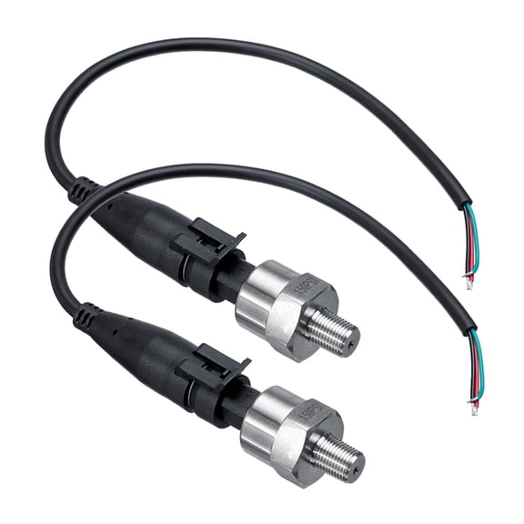 2Pc 150Psi DC5V 1/8NPT Pressure Transducer Transmitter Sensor Stainless Steel Oil Air Water Transmitter